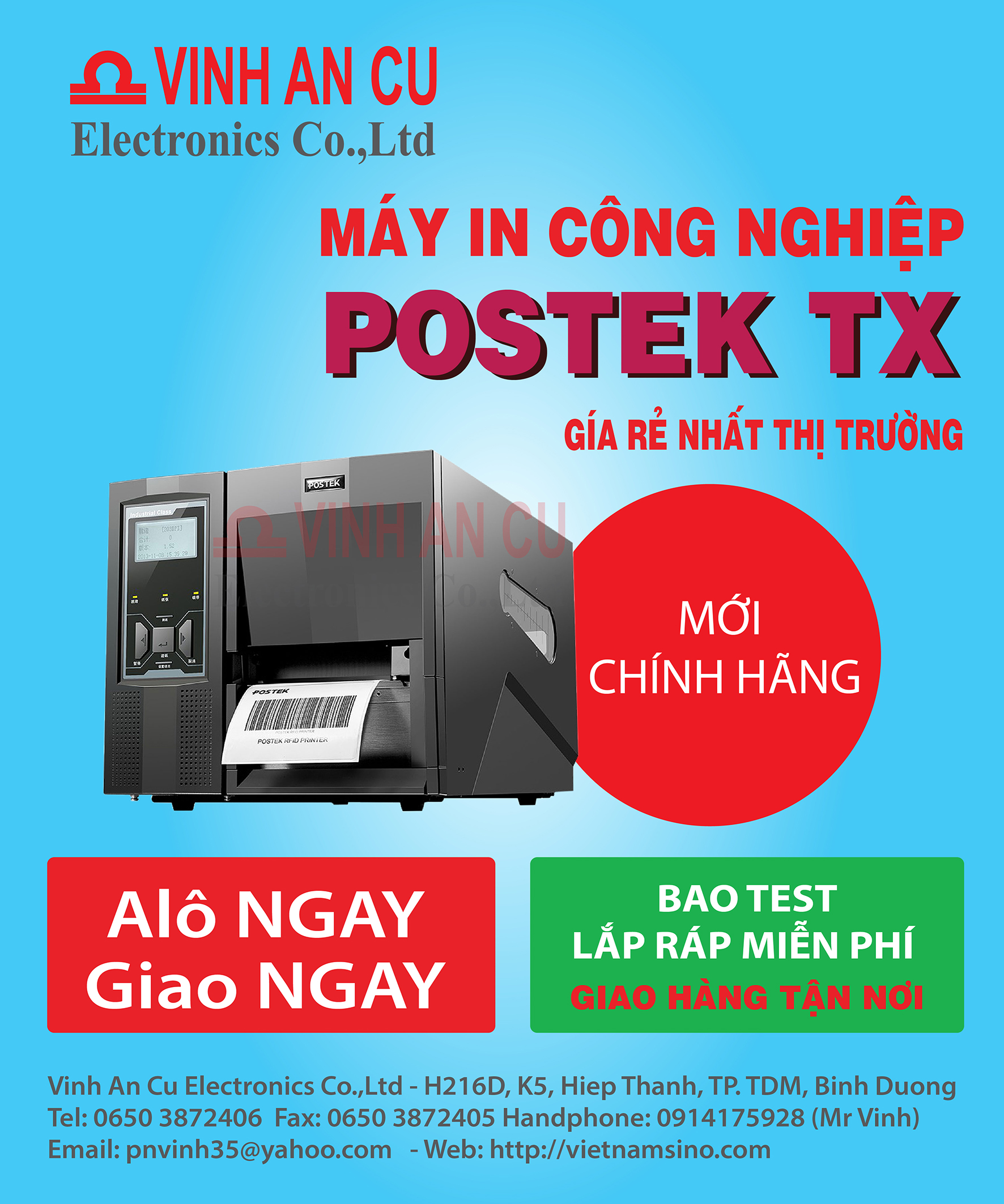 Máy in công nghiệp POSTEK TX2 203 DPI 3 máy in công nghiệp postek tx2